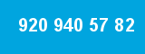 920 940 57 82 920 940 57 82